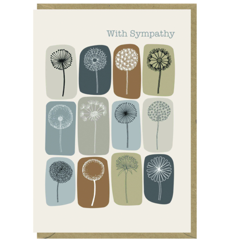 With Sympathy card by Eloise Renouf for Earlybird designs