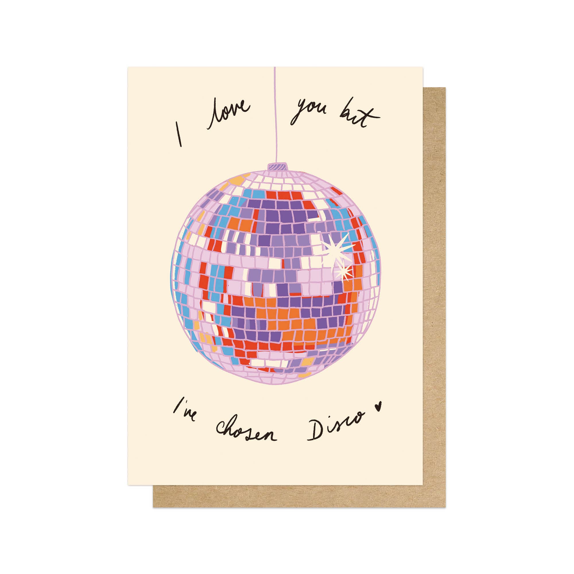 i love you but I've chosen disco card by EEP