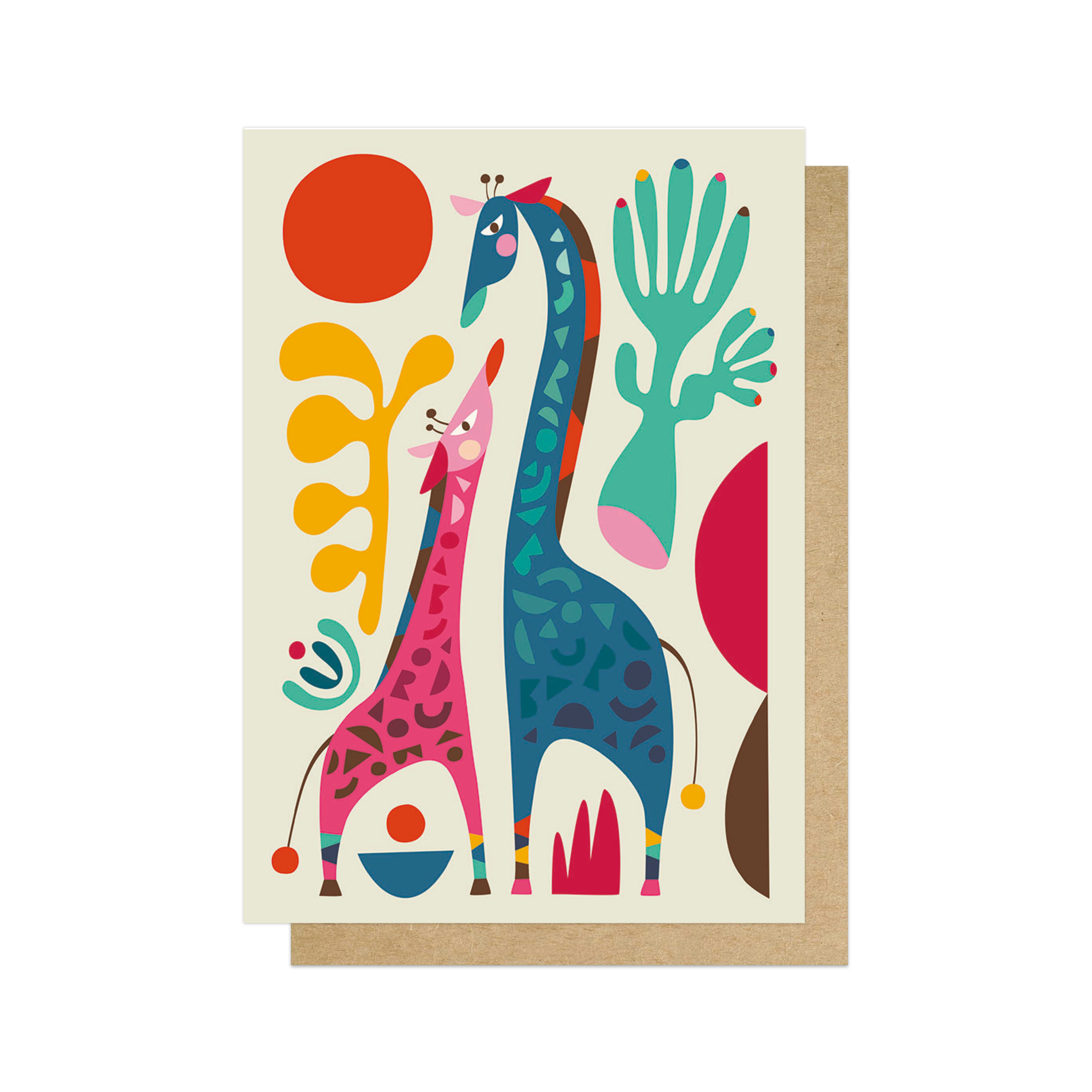 giraffes card by EEP