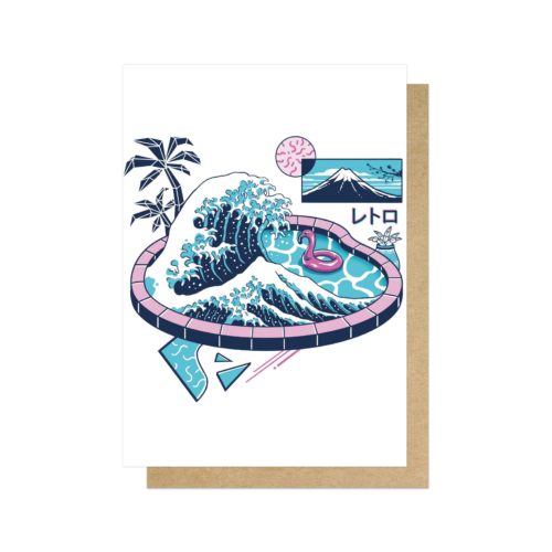 vapour wave pool card by EEP