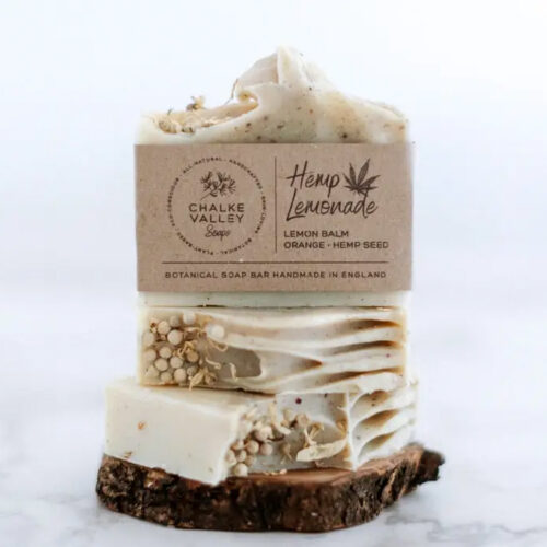 hemp lemonade soap by chalke valley soaps