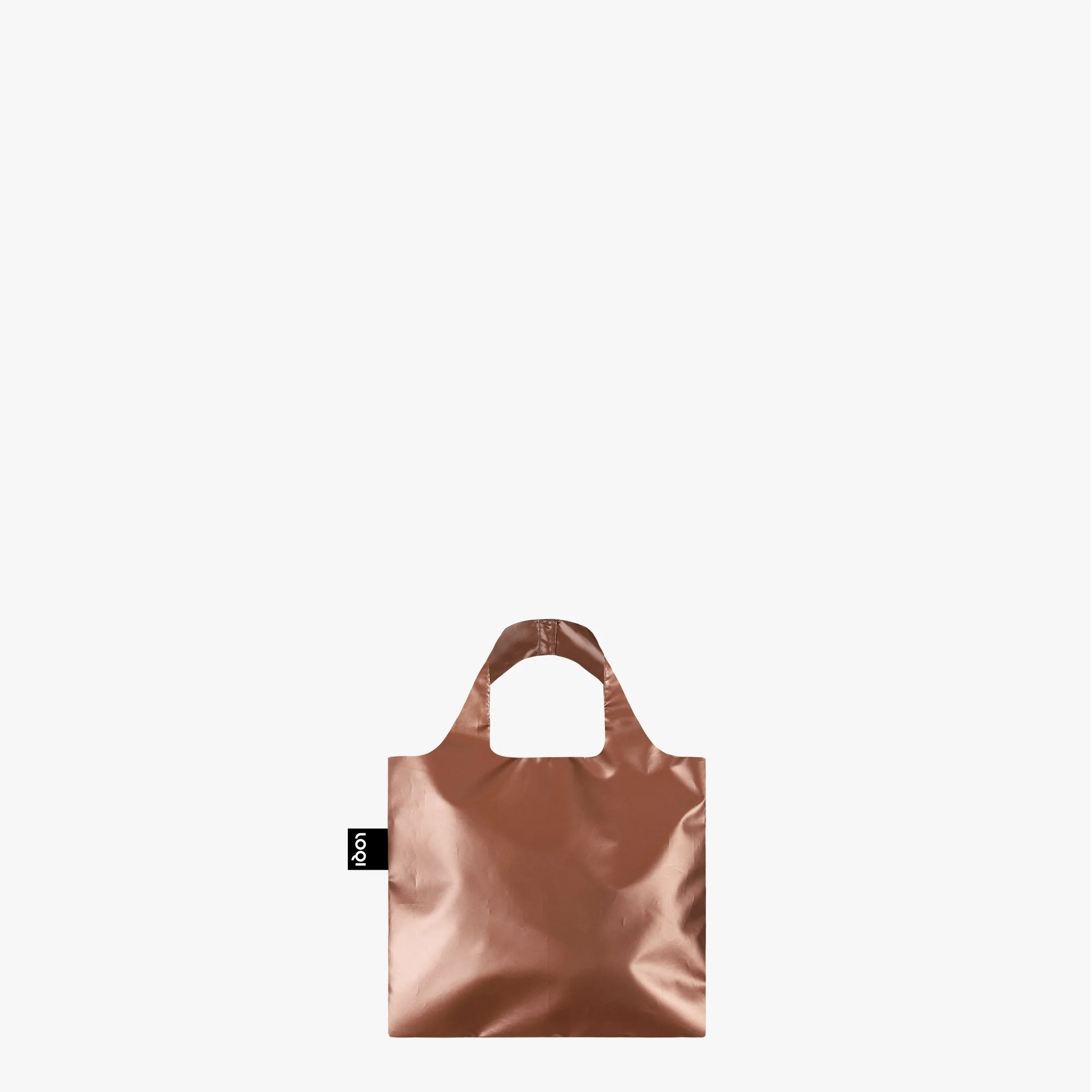 metallic matt rose gold mini bag by Loqi