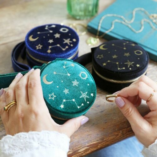 starry night velvet jewellery Case by lisa angel