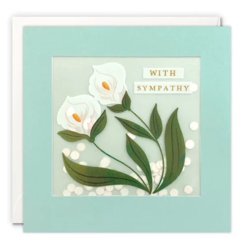 sympathy lillies card by james ellis
