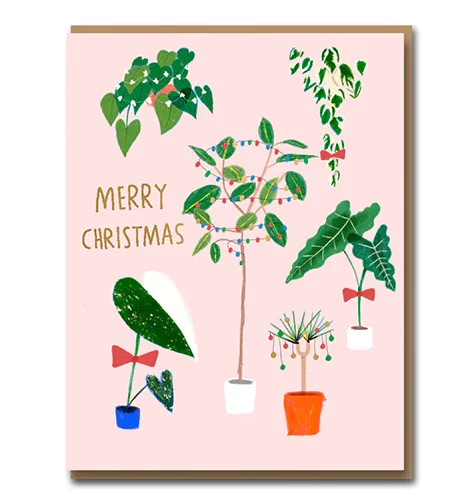 botanical xmas card by 1973