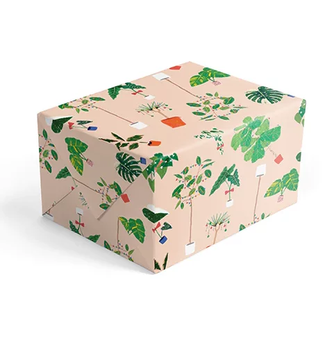 botanical christmas wrapping by 1973