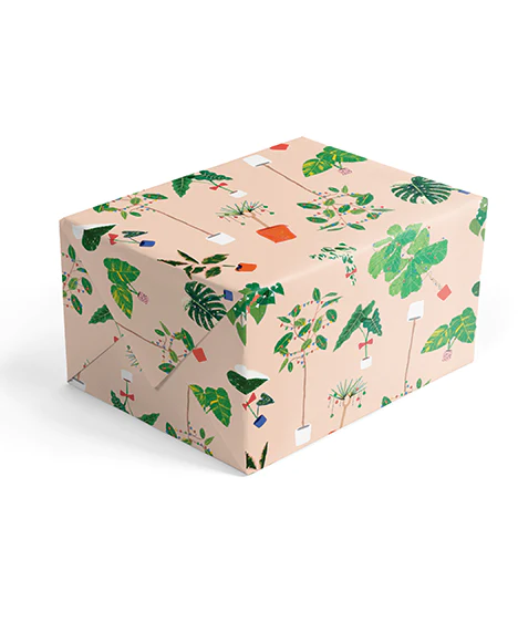 botanical christmas wrapping by 1973