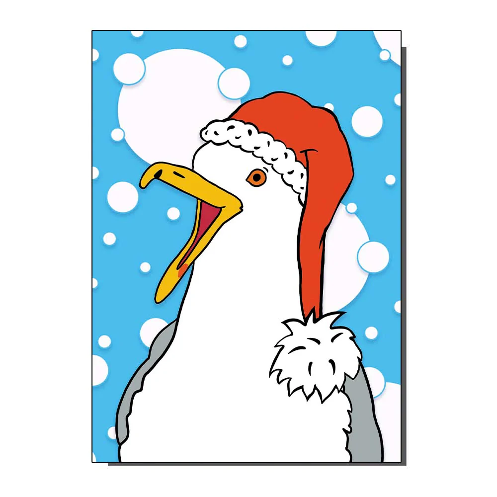 Christmas gull card by bite your granny