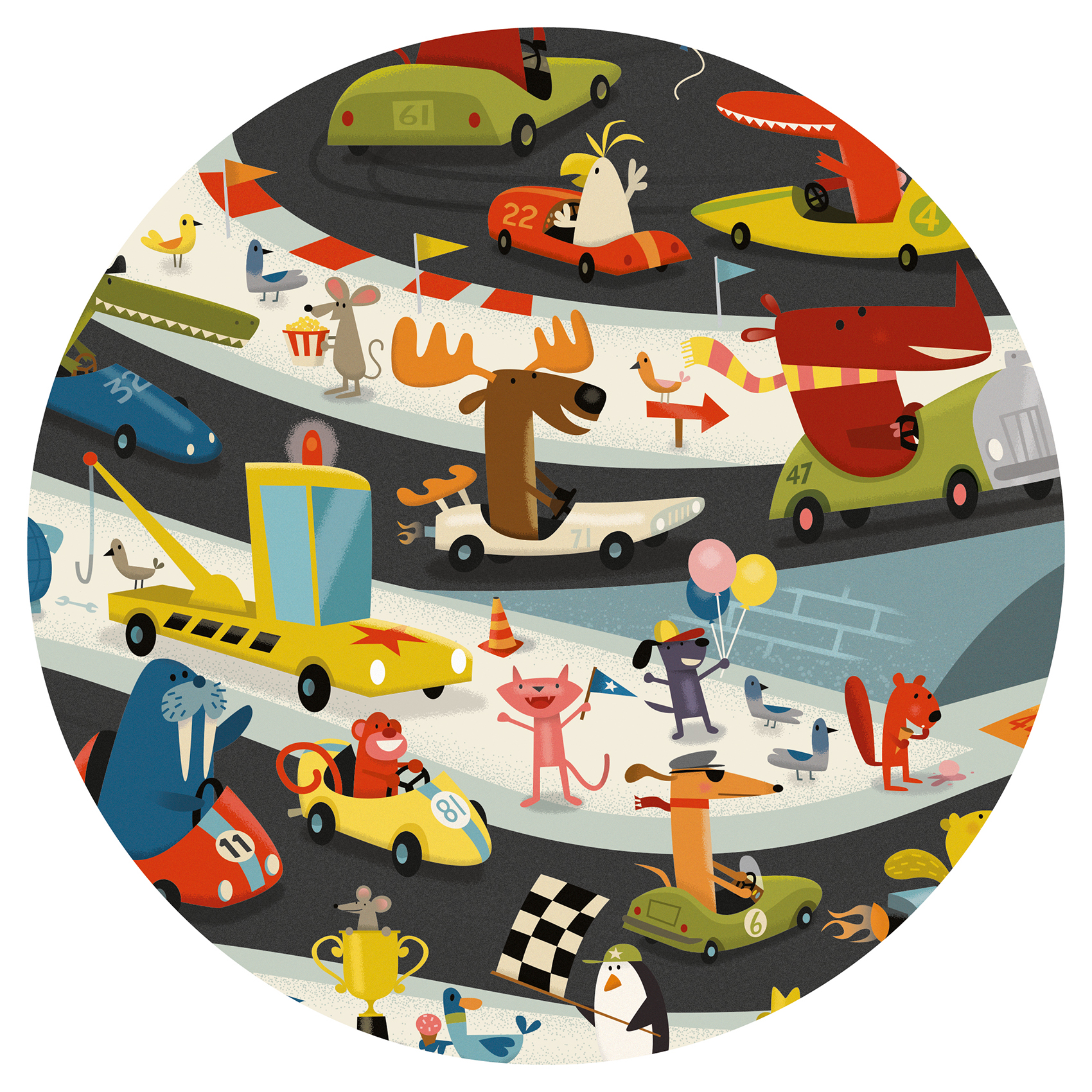 car rally observation puzzle by Djeco