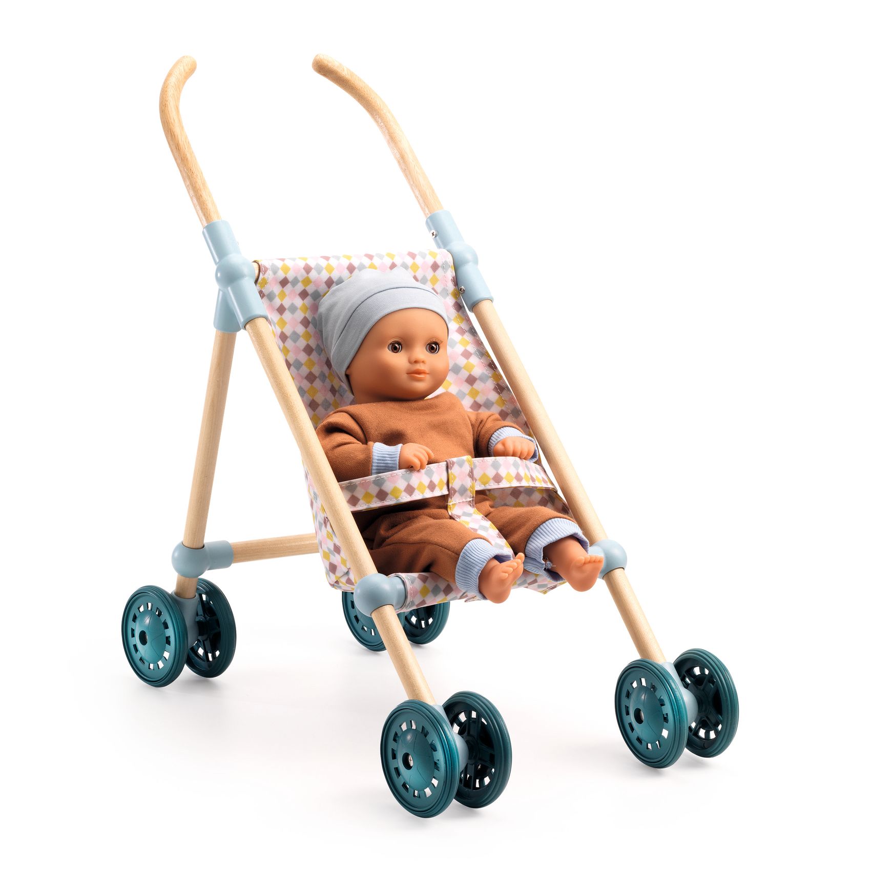 wooden stroller by djeco