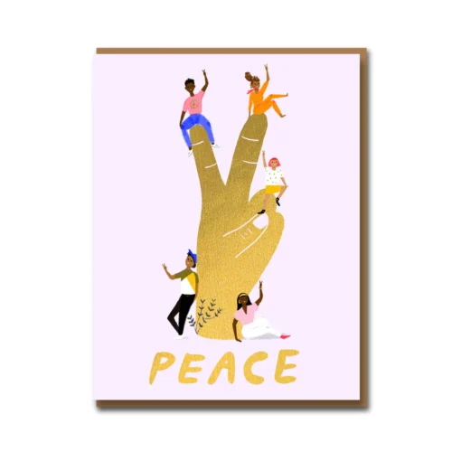 peace sculpture card by 1973