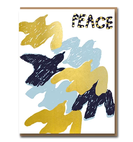 peace birds card by 1973