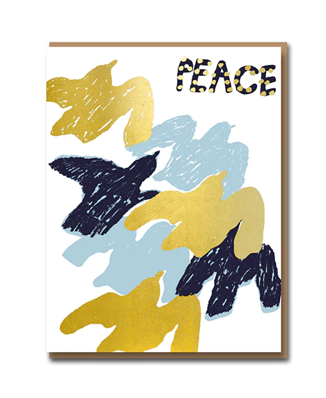 peace birds card by 1973
