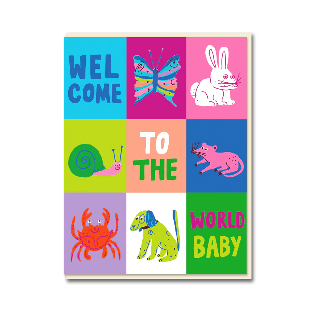 welcome baby card by 1973
