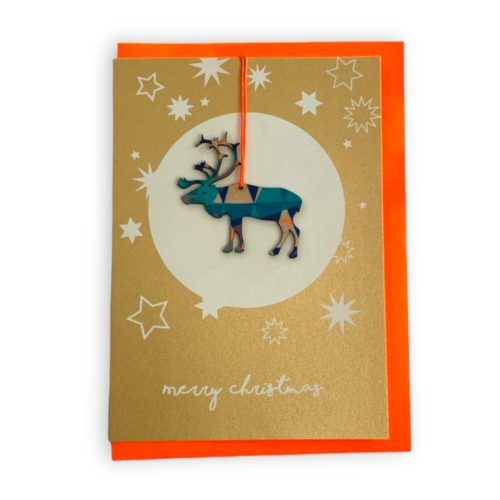 Oh Deer Christmas card by pink stories