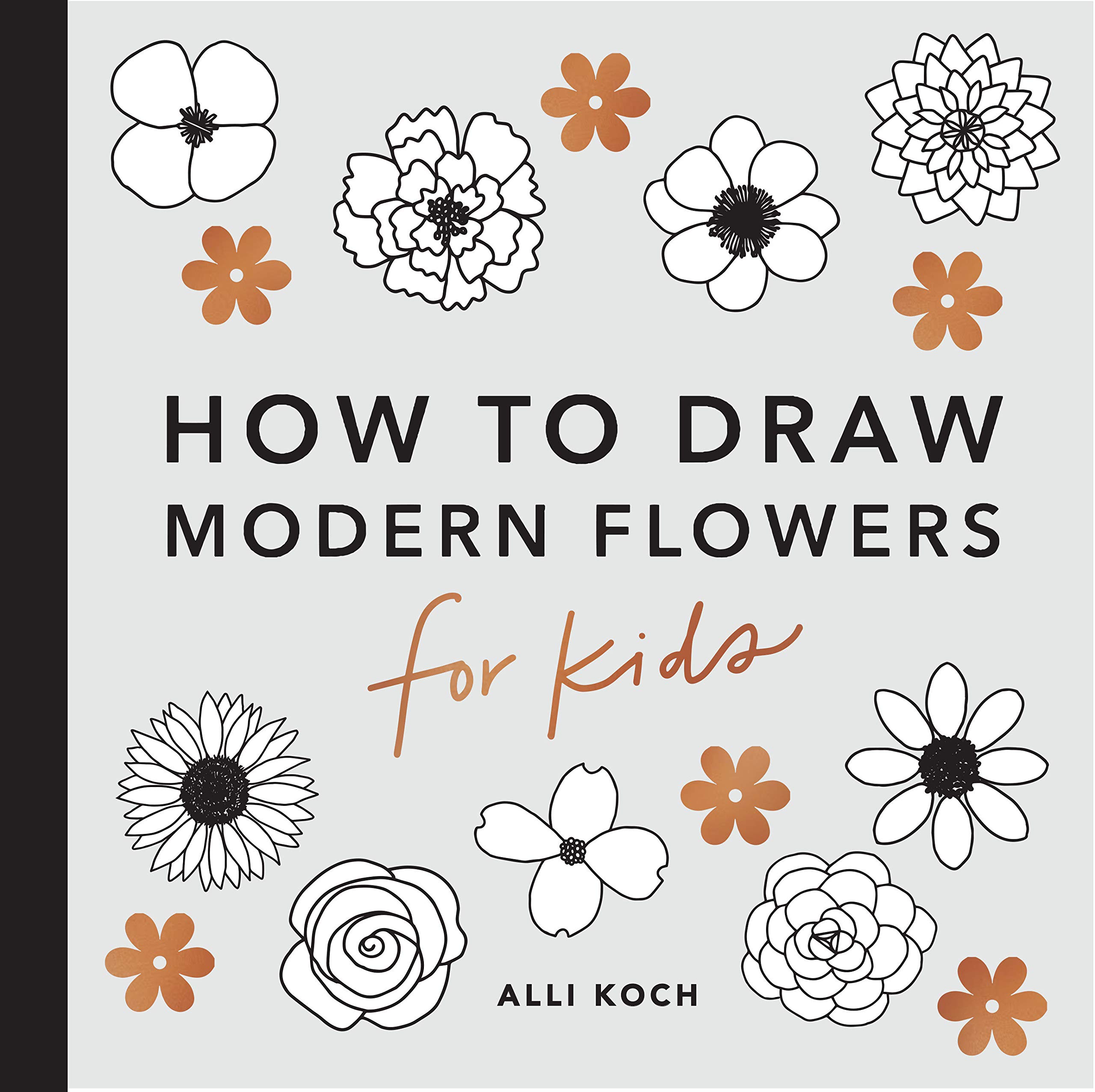 how to draw modern flowers
