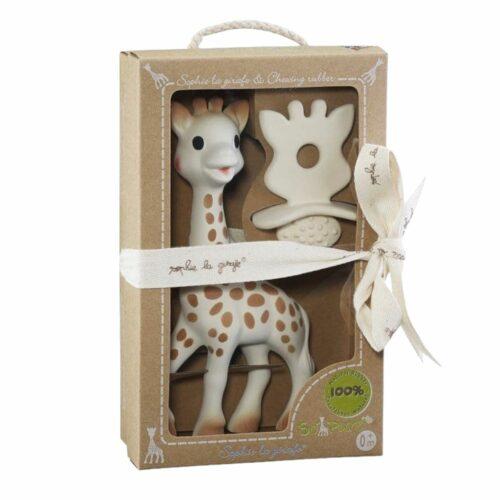 so pure sophie le girafe and teether set