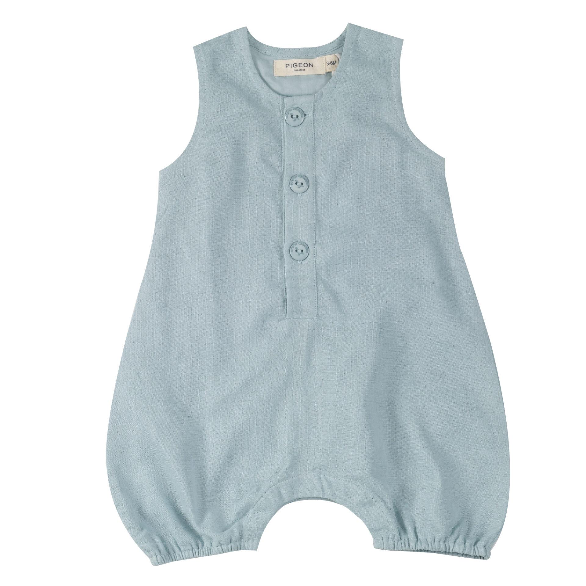 baby all in one turquoise by Pigeon organics SS23