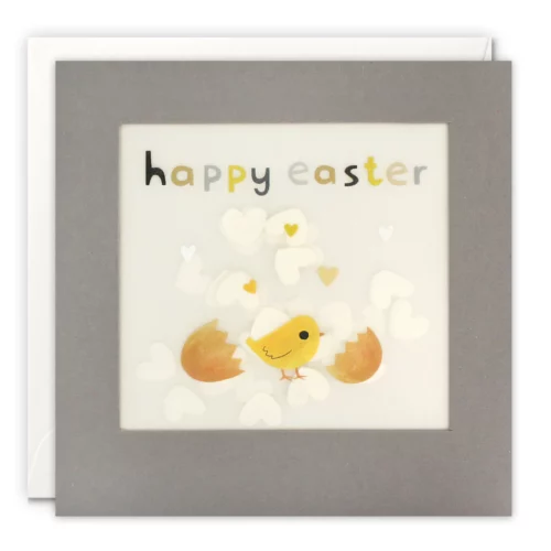 happy easter chick shakies card by James Ellis