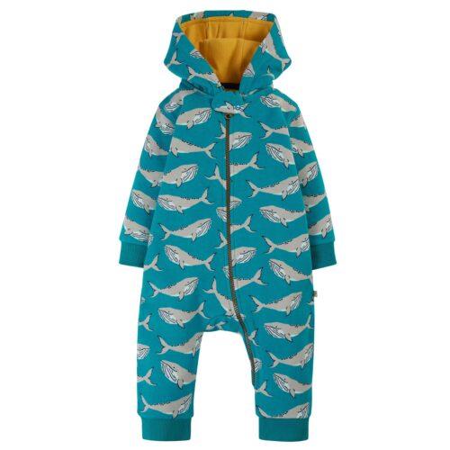 snuggle suit camper whales by Frugi SS23