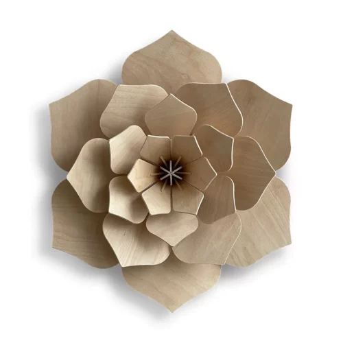 lovi flower decor 15 cm natural wood