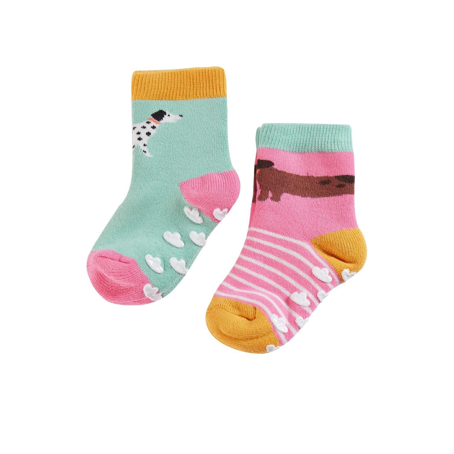 grippy socks dogs 2 pack by frugi SS23