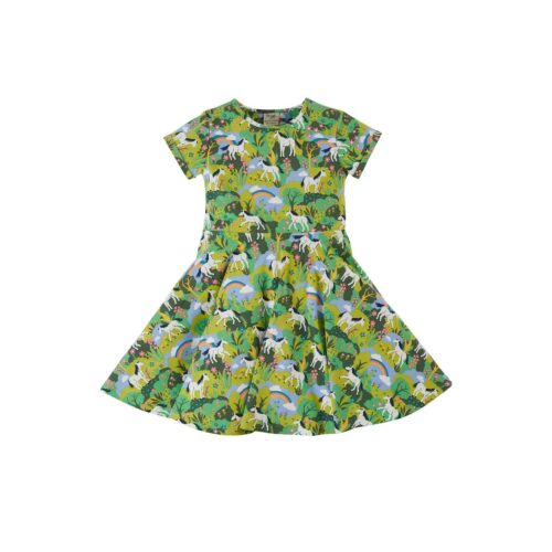 Spring skater dress hedgerow by Frugi SS23