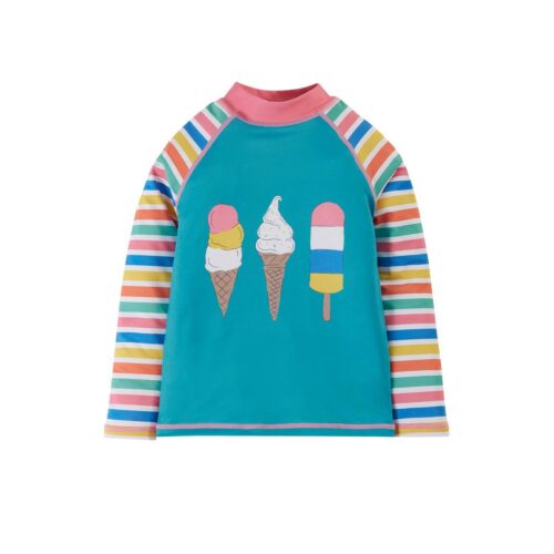 sun safe rash vest ice cream by Frugi SS23