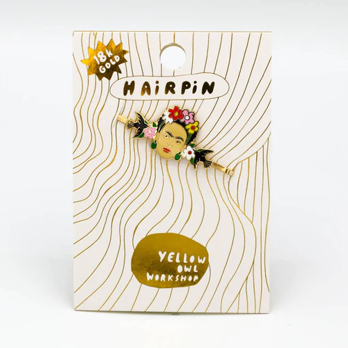 hair pin Frida Khalo by yellow owl workshop