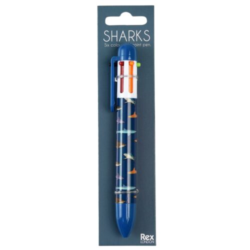 Shark six colours pen by Rex