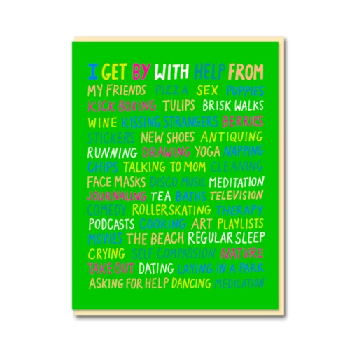 getting by with help card by 1973