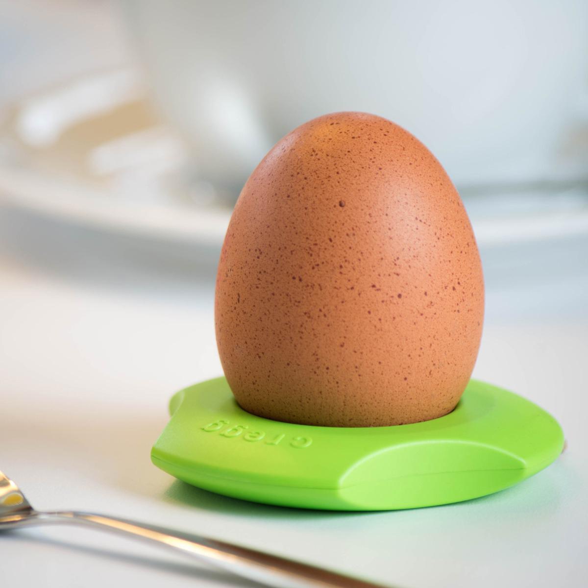 cregg egg cutter and egg cup lime by brainstream