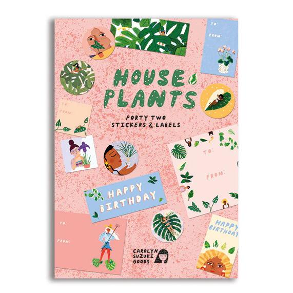 house plants stickers and labels by 1973