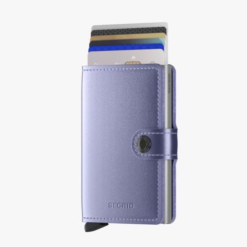 secrid mini wallet metallic lilac
