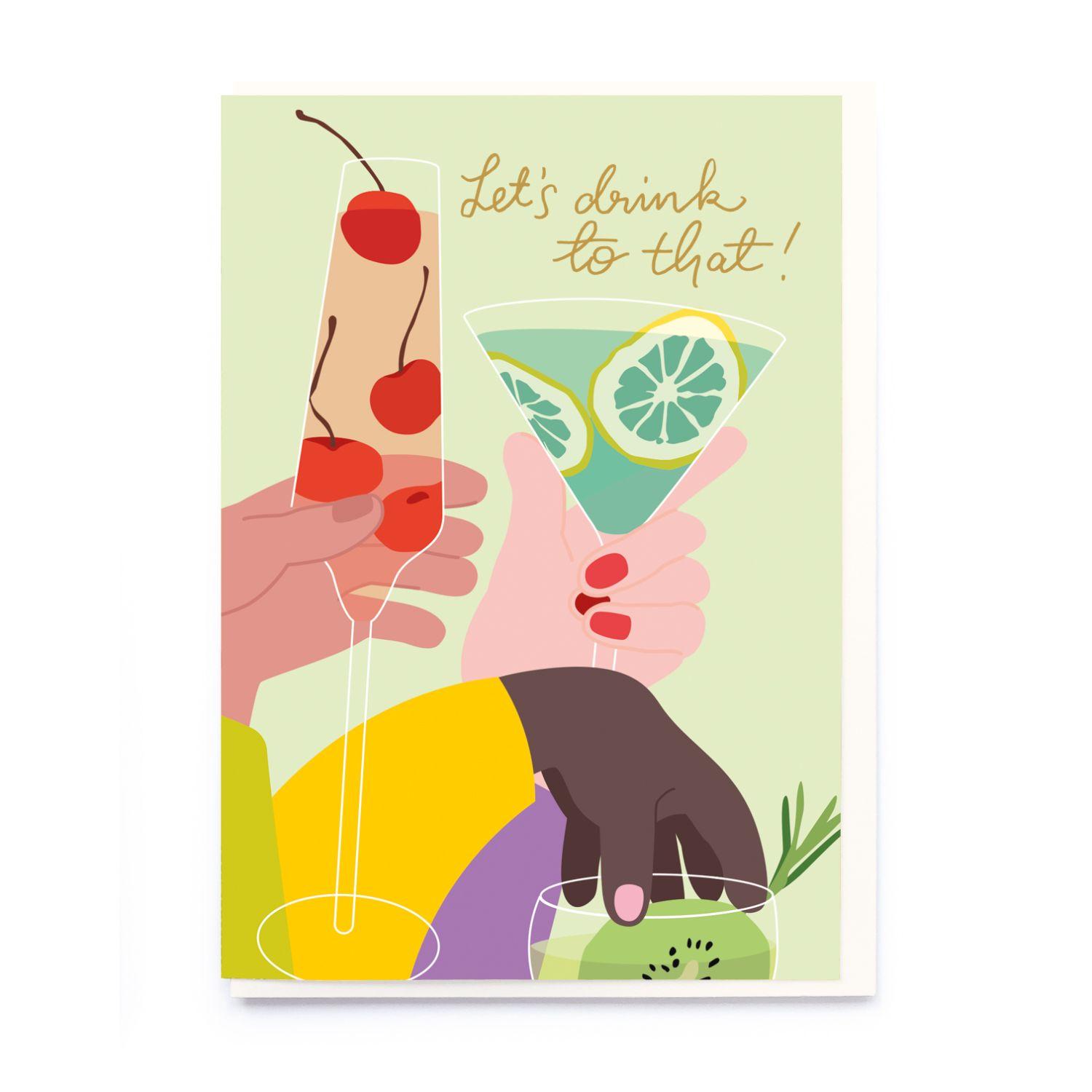 Let's drink to that card by noi publishing