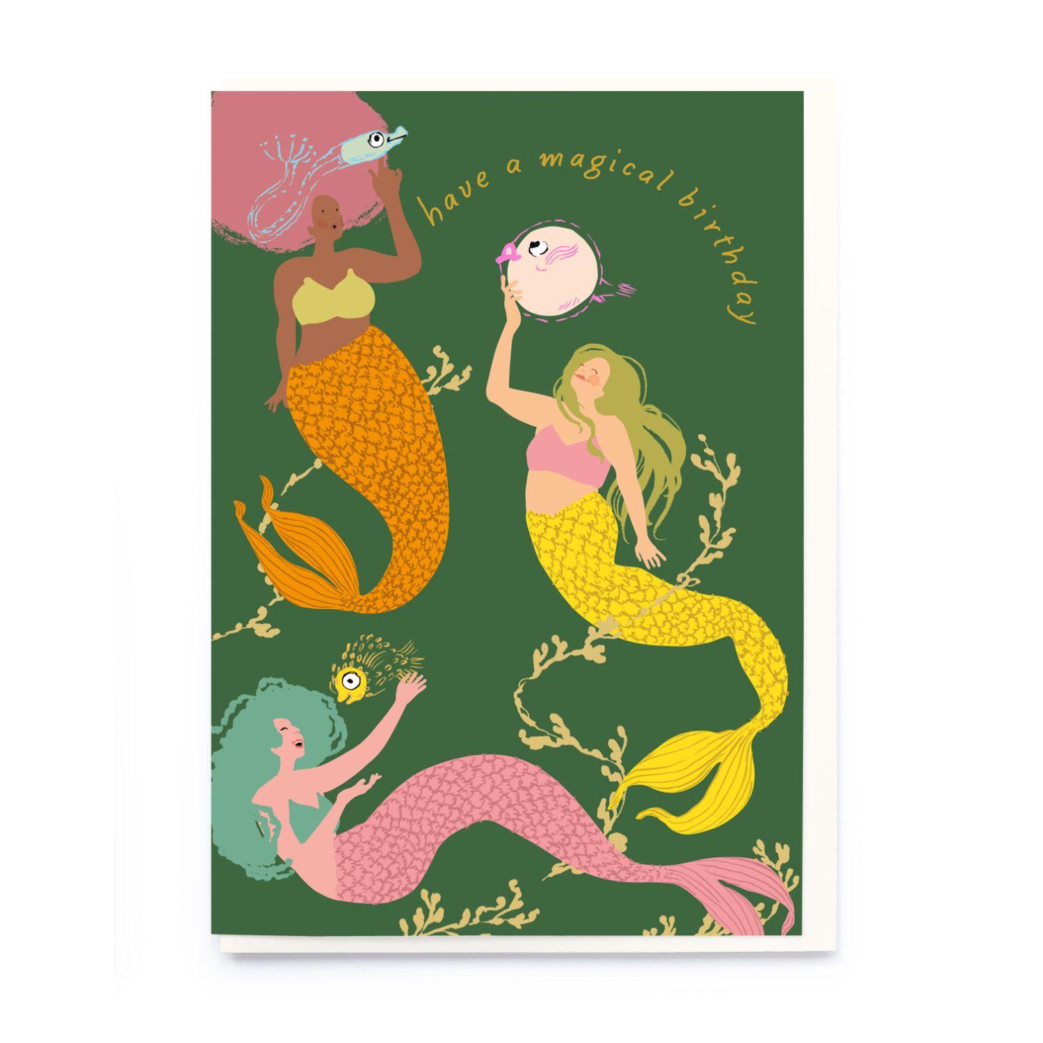 mermaids birthday card by Noi Publishing