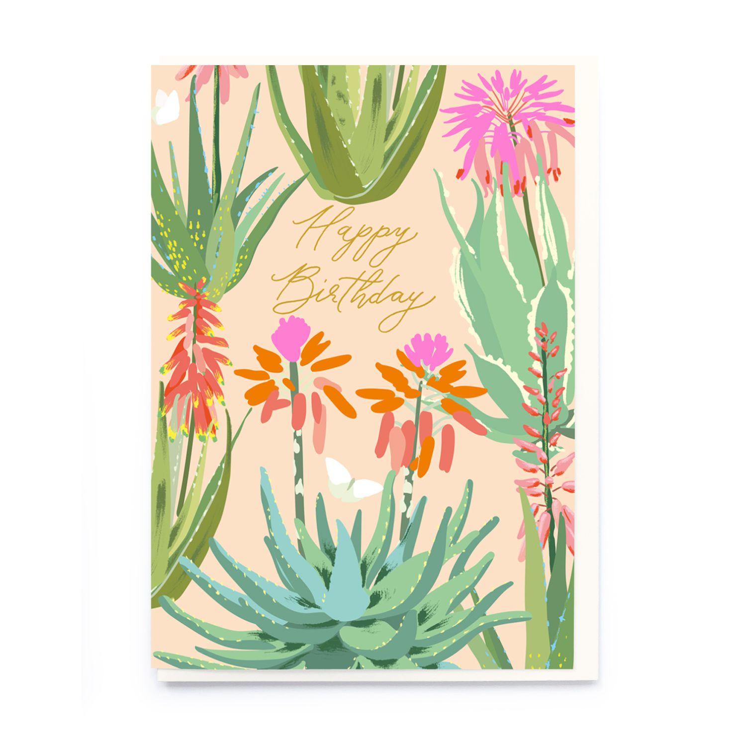 Aloe vera birthday Card by Noi Publishing