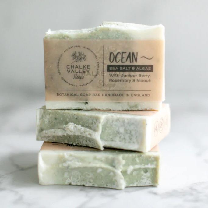 ocean salt soap bar by chalke valley soaps