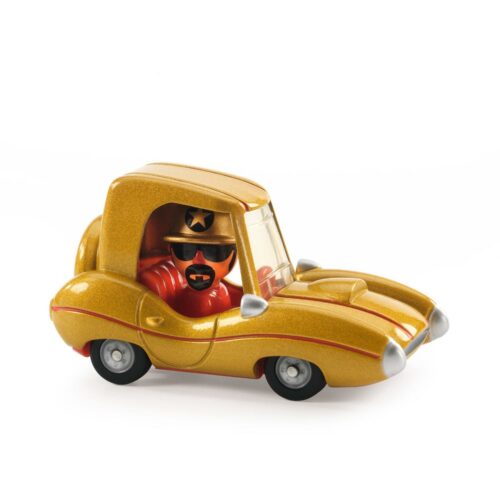 golden star crazy motors car by djeco