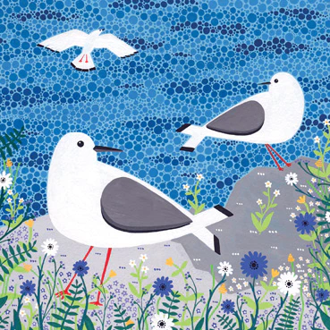 seagulls card by heart of a garden