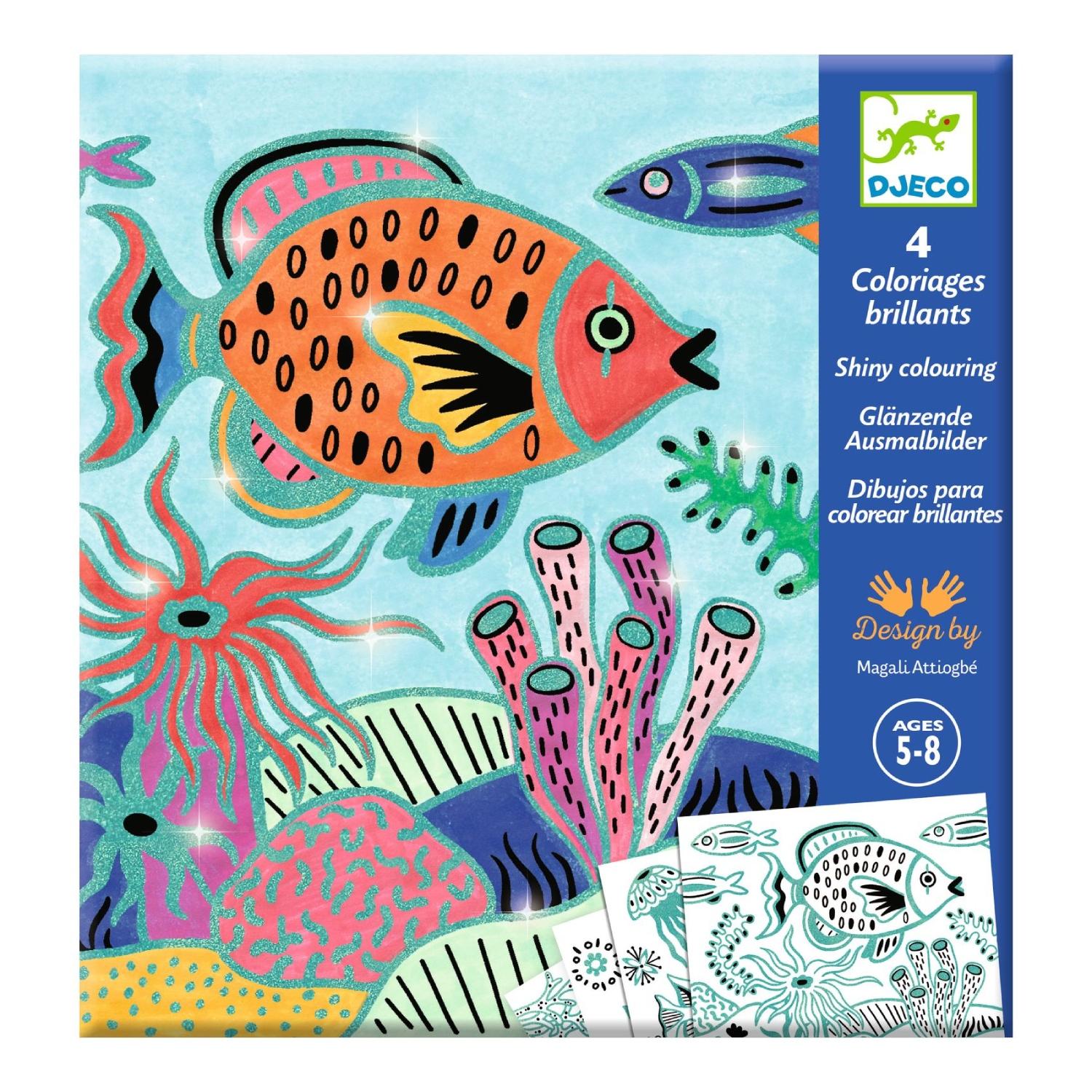 colouring surprises uner the sea by djeco