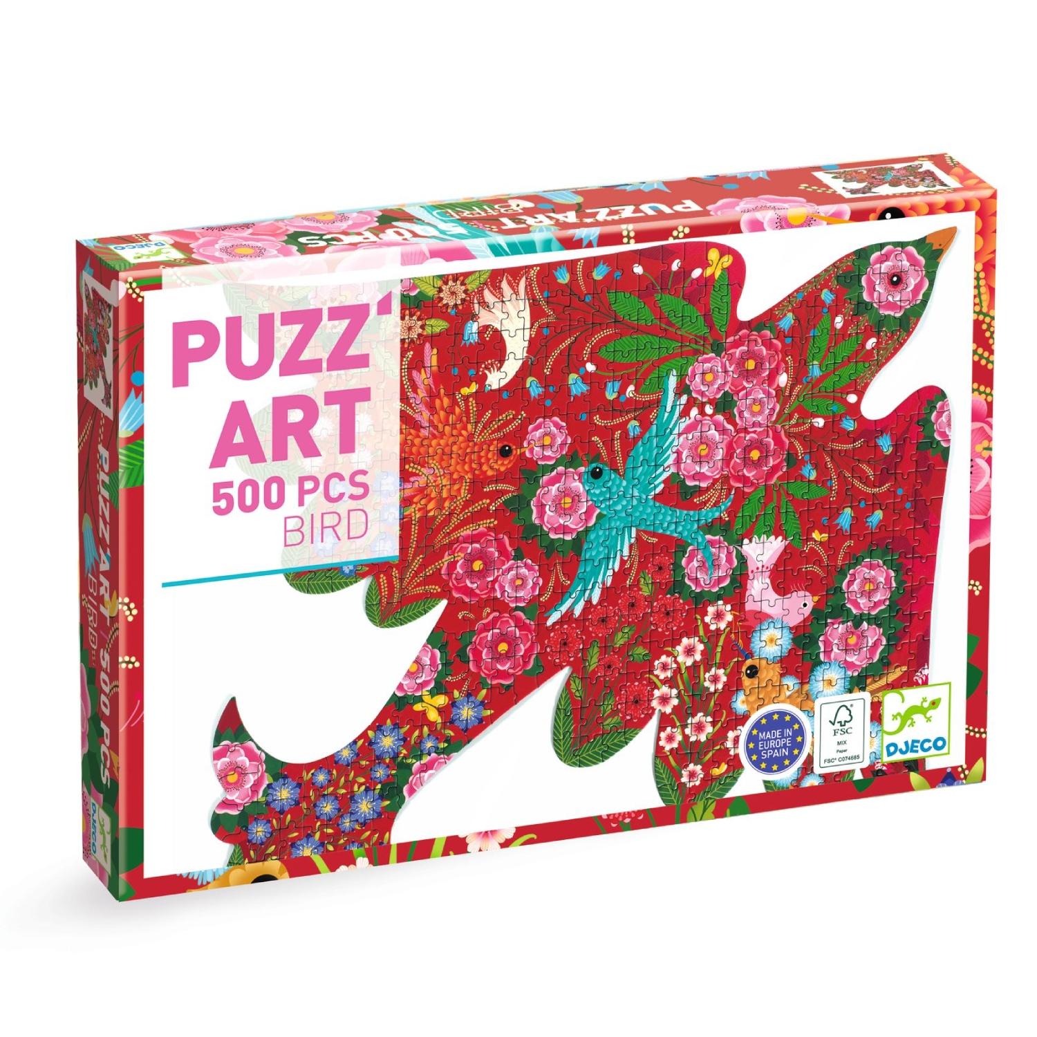 puzz'art bird 500 pieces by Djeco