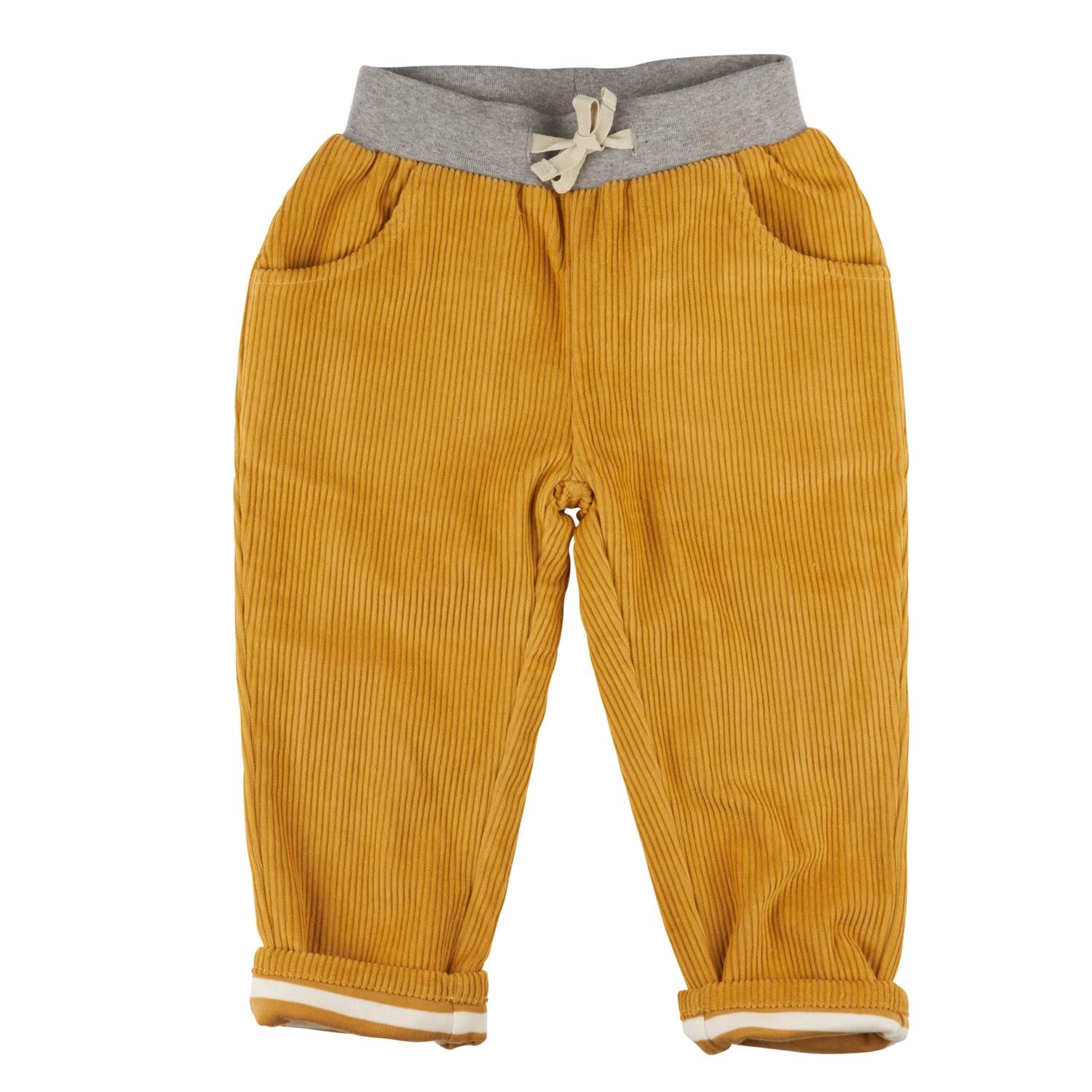 Lined Cord Trousers Mustard aw23 by pigeon organics