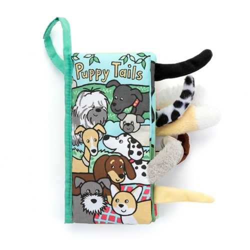puppy tails soft book by jellycat