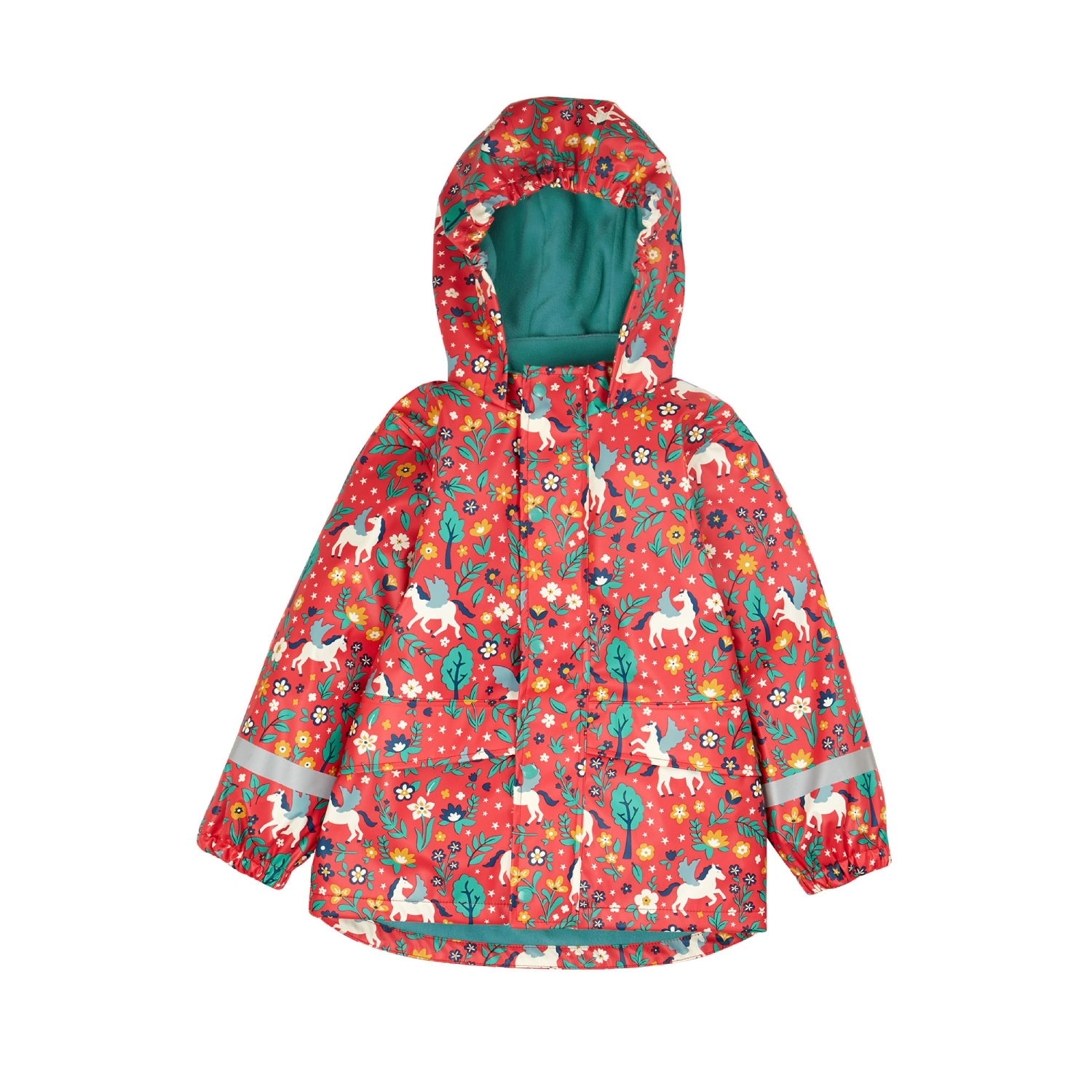 puddle buster coat watermelon pegasus by frugi