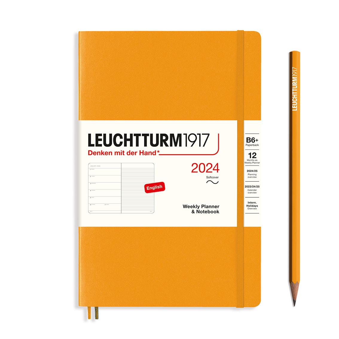 softcover weekly planner and notebook B6+ rising sun by Leuchtturm1917