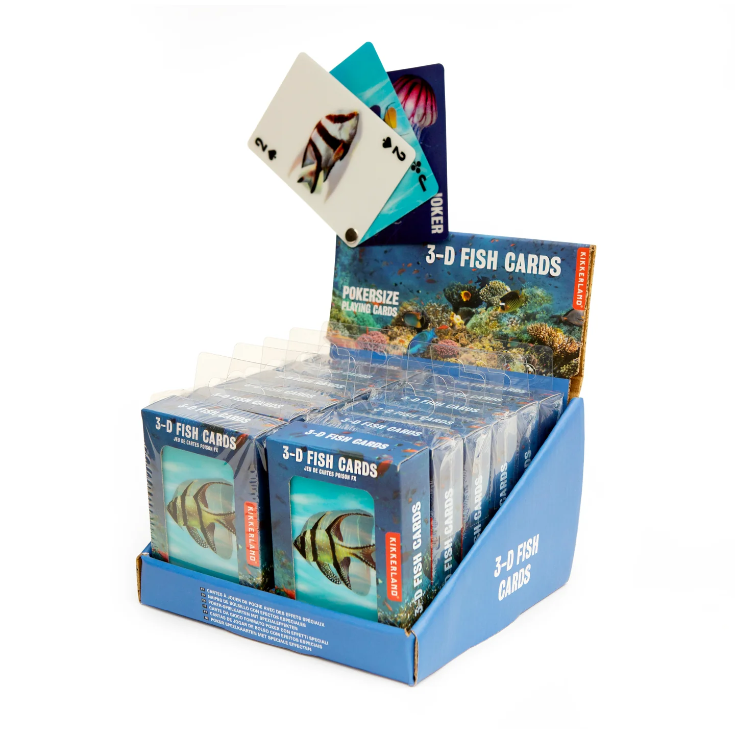 3D fish cards by kikkerland
