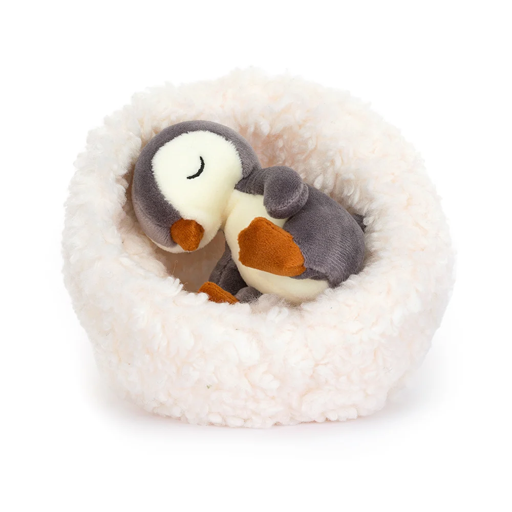 hibernating penguin by jellycat
