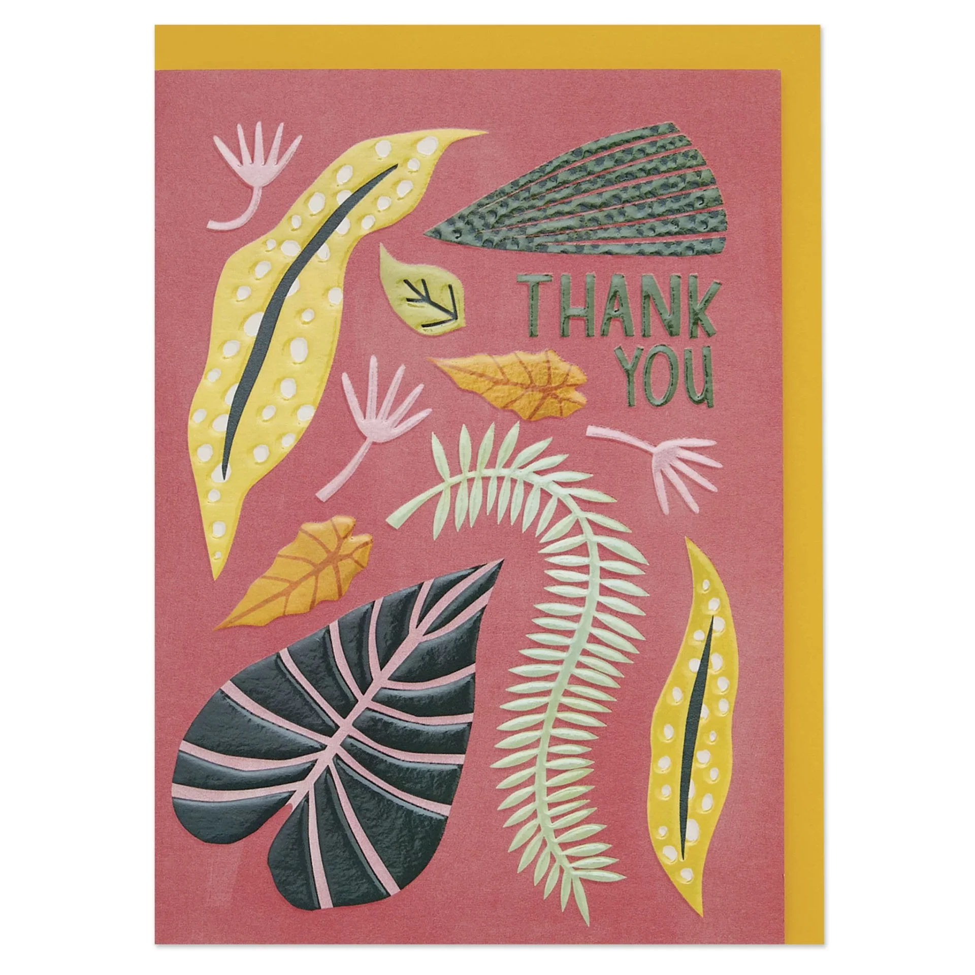 thank you luxury botanicals card by raspberry blossom