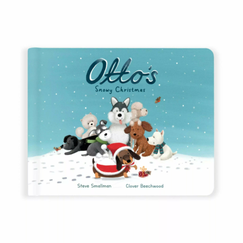 Otto's Snowy Christmas book by jellycat